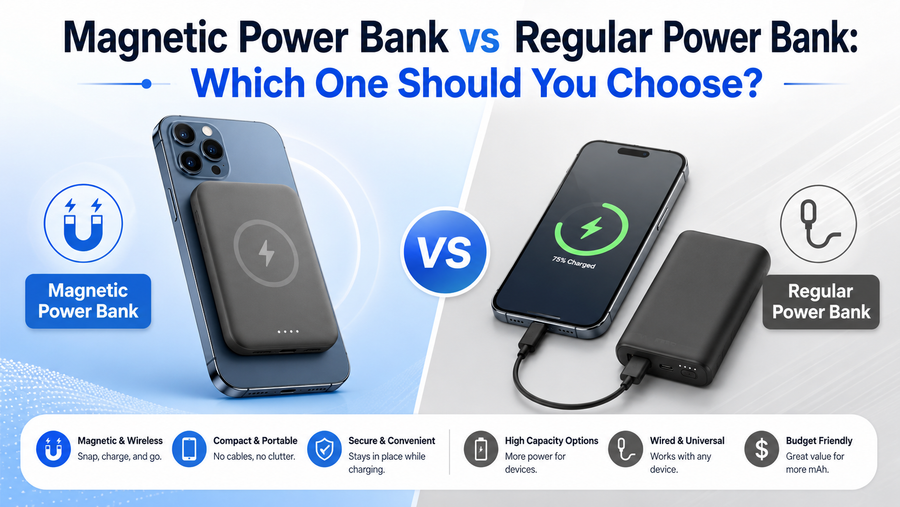 Magnetic Power Bank vs Regular Power Bank: Which One Should You Choose?